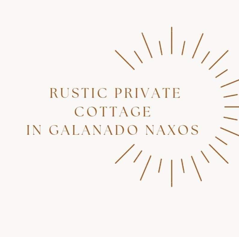 Rustic Private Cottage W/ King Bed In Galanado Naxos Exteriör bild